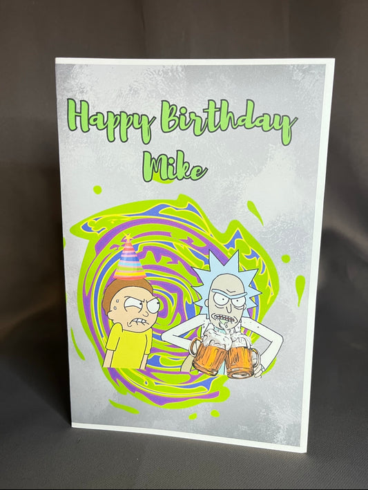 Rick and Morty Birthday card