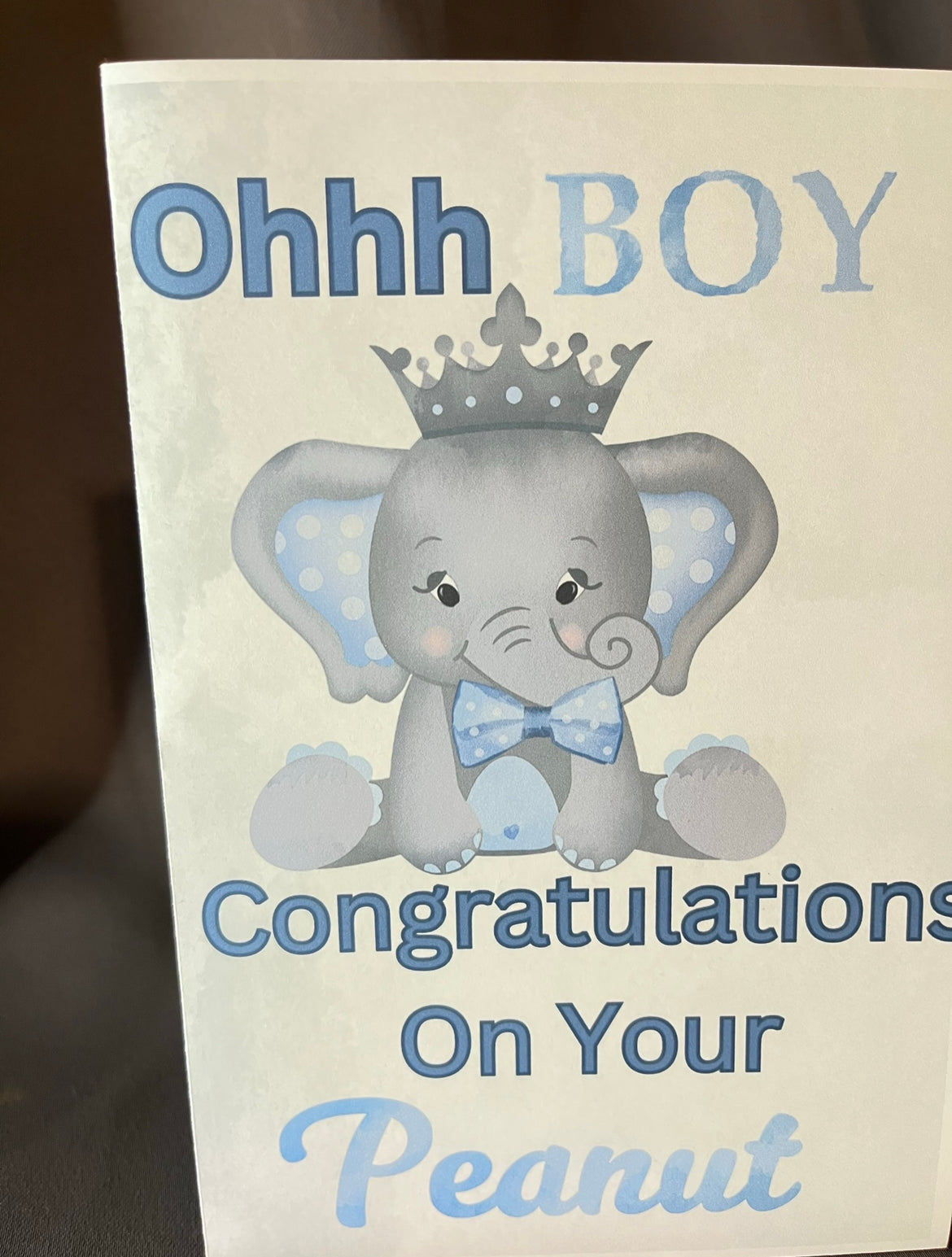 Baby shower boy card